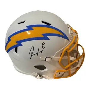 Los Angeles Chargers Football HELMET repack - PYP 16 repack mailers all mailers containing a numbered card or a numbered autographed card