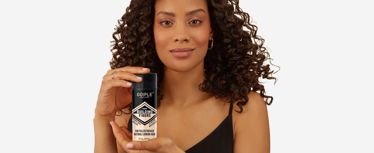 4-in-1 Hair & Beard Styling Set with Hair Fiber & Pump Dispenser & Application Card – Enhancements Barber Spray Volumizing Water Proof (Black)