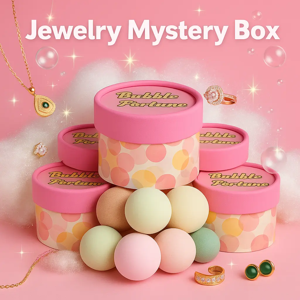 Surprise Jewelry Bath Bomb, Sparkling Body Care with a Mystery Ring, Necklace, or Earrings Inside - Fun Unisex Gifts, Random Styles