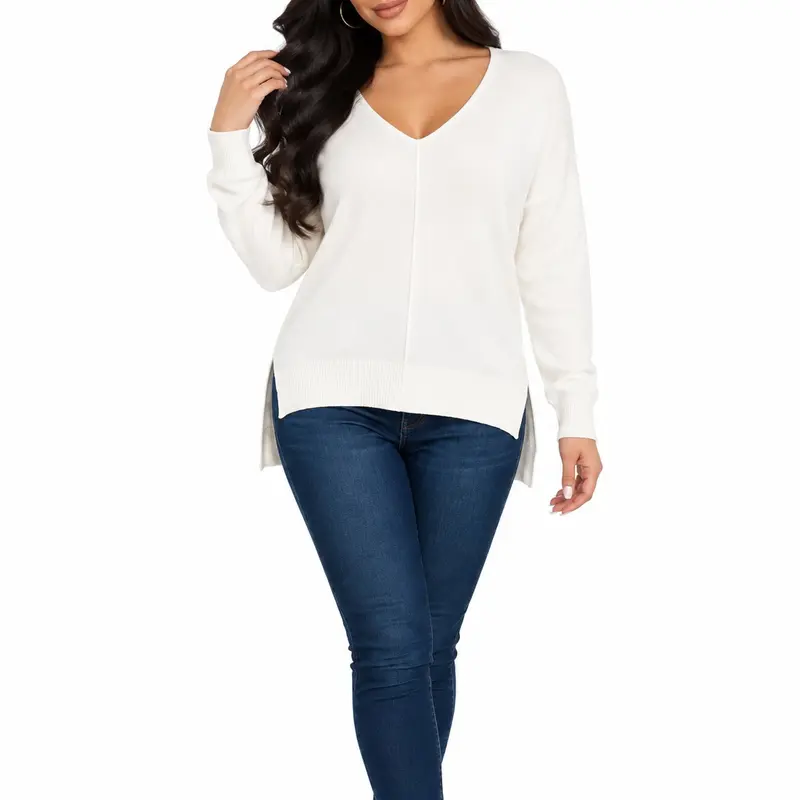 Carrie V-Neck Long Sleeve Top