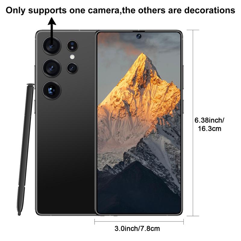 S25 Ultra Latest Version 4g Unlocked Smart Phone, 6.8 Inch Screen, 4500mah Battery, 4+64GB Storage, Dual Sim Slot, Octa-Core Cpu, Android Mobile Phones