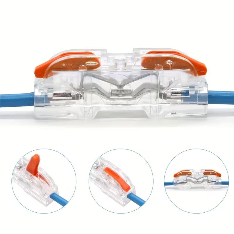 Single-Wire Interface Connector, Low Voltage Wire Connector with Locking Buckle, Fast Connect Plugs Led Light Strip Connectors, Lead Strip Automotive Wiring Electricity Power Distribution Secure,DIY Modular Design for Easy Assembly by Hobbyists-YY Single-Wire Interface Connector, Low Voltage Wire Connector with Locking Buckle, Fast Connect Plugs Led Light Strip Connectors, Lead Strip Automotive Wiring Electricity Power Distribution Secure,DIY Modular Design for Easy Assembly by Hobbyists-YY