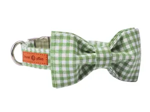 Lionet Paws Dog Collar with Bowtie — Durable Adjustable Comfortable Collar for Small to Large Dogs