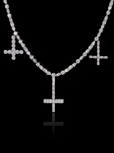 playboy carti three crosses for tennis chains