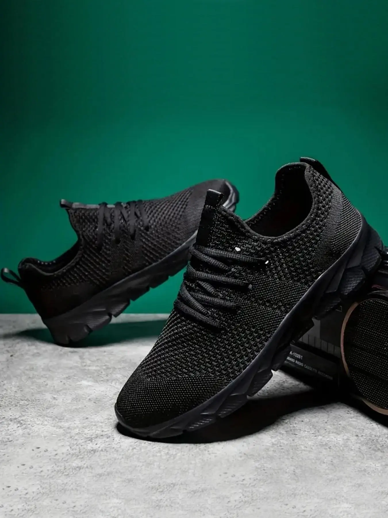 Men's Solid Color Breathable Comfortable Lace Up Sports Walking Shoes, Casual Outdoor Sports Running Shoes, Fashionable Sneakers for Daily Wear, Trainer, Athletic Shoes, Sporty Running Shoes