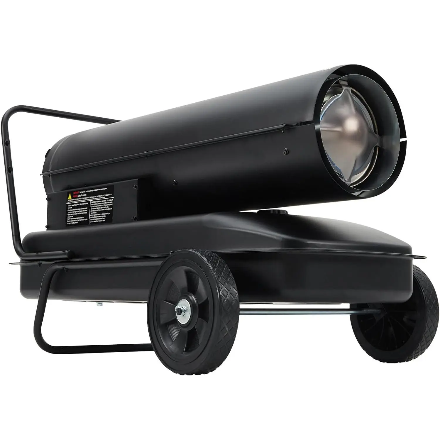 Kerosene Forced Air Heater, 125K BTUs Kerosene Diesel Forced Heater with Thermostat, 10 Gallon Tank, Wheels, for Workshops, Warehouses, and Construction Sites, 120V/60Hz
