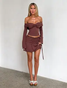 DENALI MINI SKIRT - CHOCOLATE