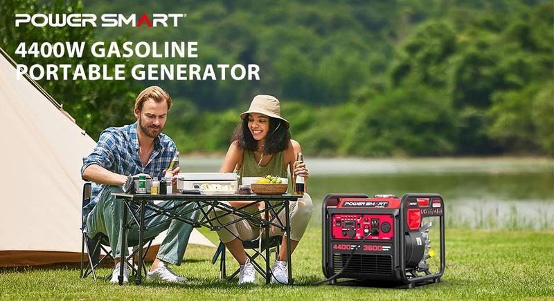 PowerSmart 4300/4400-Watt Portable Inverter Generator, Gas Powered, CO-Sensor, Hurricane season, Lightweight and Emergency Backup, Camping, EPA Compliant(DB5041/DL5040/DL5040C), generators for house power, house generators