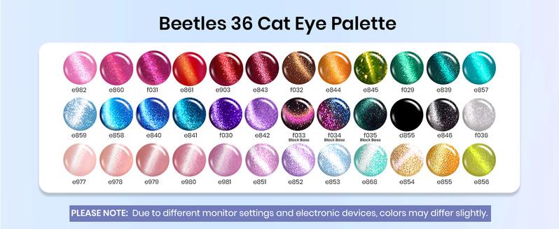 Beetles Cat Eye Gel Polish Set, DIY Nails at home gift Bunny Cutics Cosmetic Manicure Gift for women girls Fall Nail Halloween Nail Black Friday Winter Nail Christmas Gift