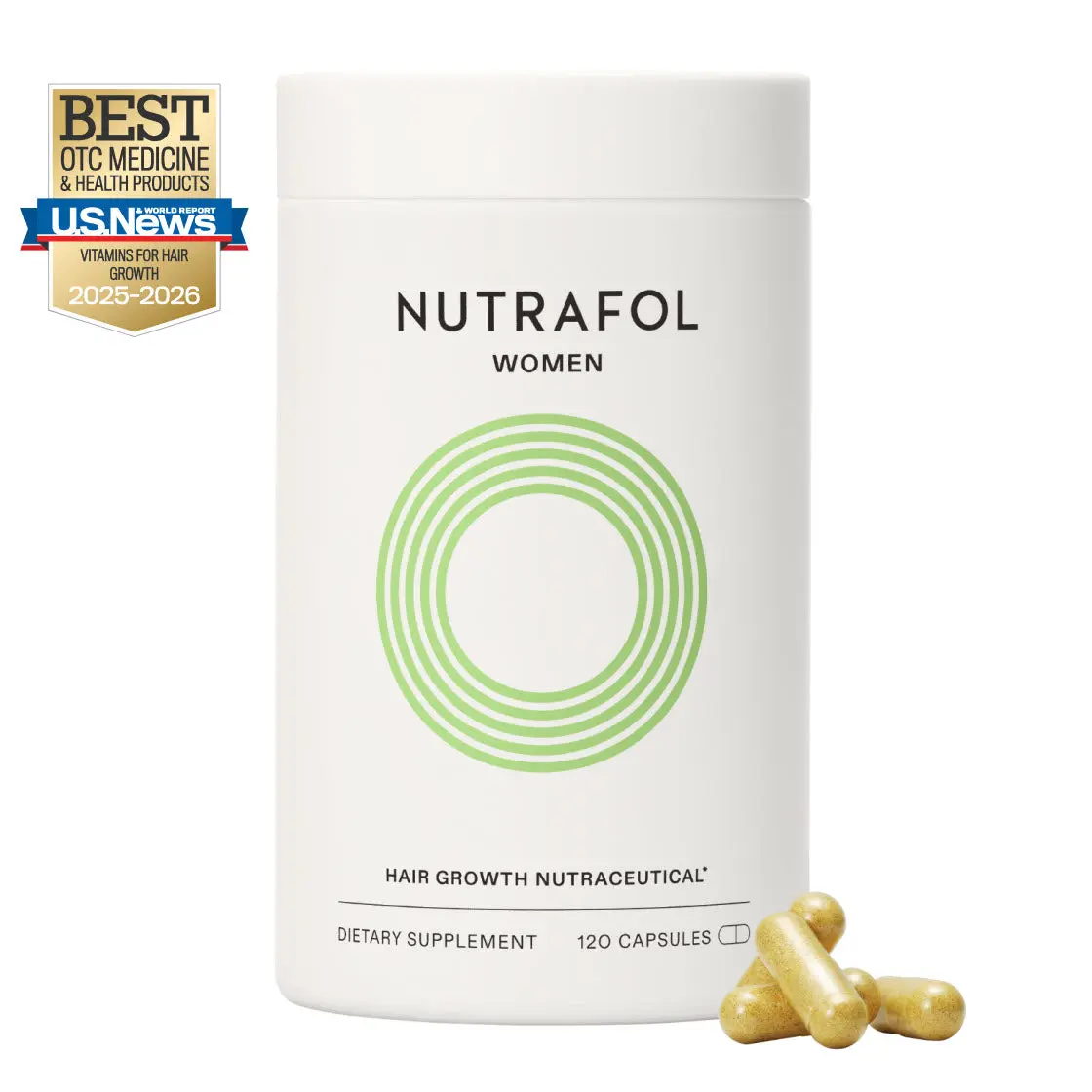 Women Hair Growth, Ages 18-44, Clinically Tested for Visibly Thicker and Stronger Hair, Dermatologist Recommended - 1 Month Supply