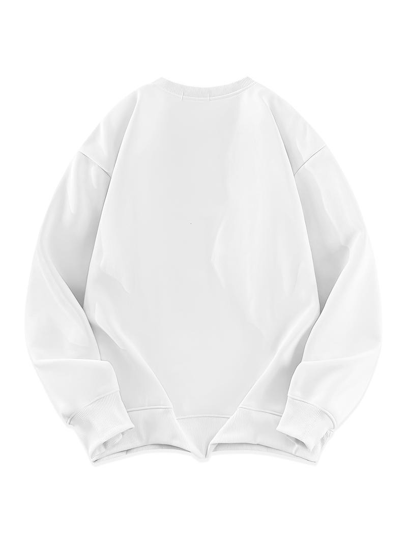 CCCMAI Casual Long Sleeve Crewneck Pullover Sweatshirt for Women & Men Festival Gift Available in Multiple Colors Men's Clothes for Daily Wear