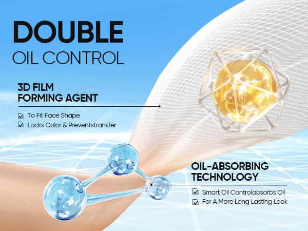 [New Shade Launch] SKINTIFIC Velvet Matte Cushion Foundation Blue Ultra Cover Powder Foundation, 12h Oil-Control, Lightweight, Long-Lasting, Waterproof Korean Cushion Makeup