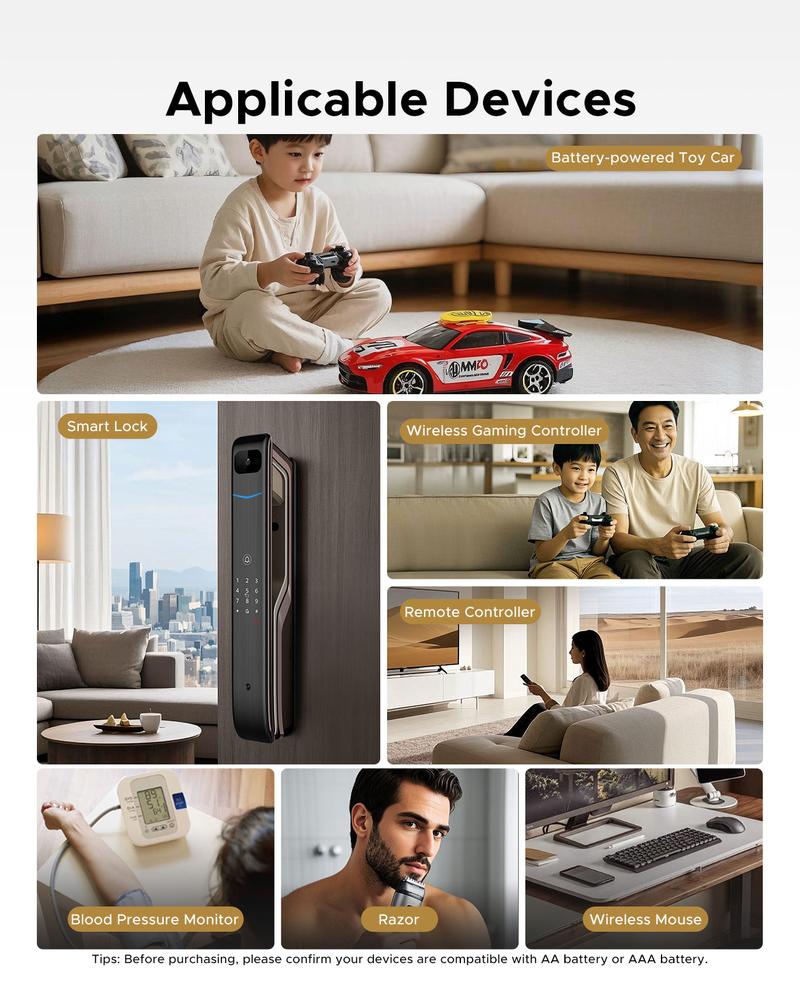 ORICO Ener-G AA 8-Pack 1.5V 2300mWh Rechargeable up to 1500 Times 2.5H Fast Charge for Remote Control Electronic Toys Wireless Mouse - EG5