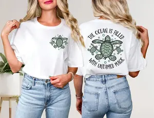 The Ocean is Filled with Untamed Magic Shirt, Summer Shirt, Beach Shirt, Trendy Beach Tees, Summer Vacation, Sea Turtle Shirts, Sea Turtles