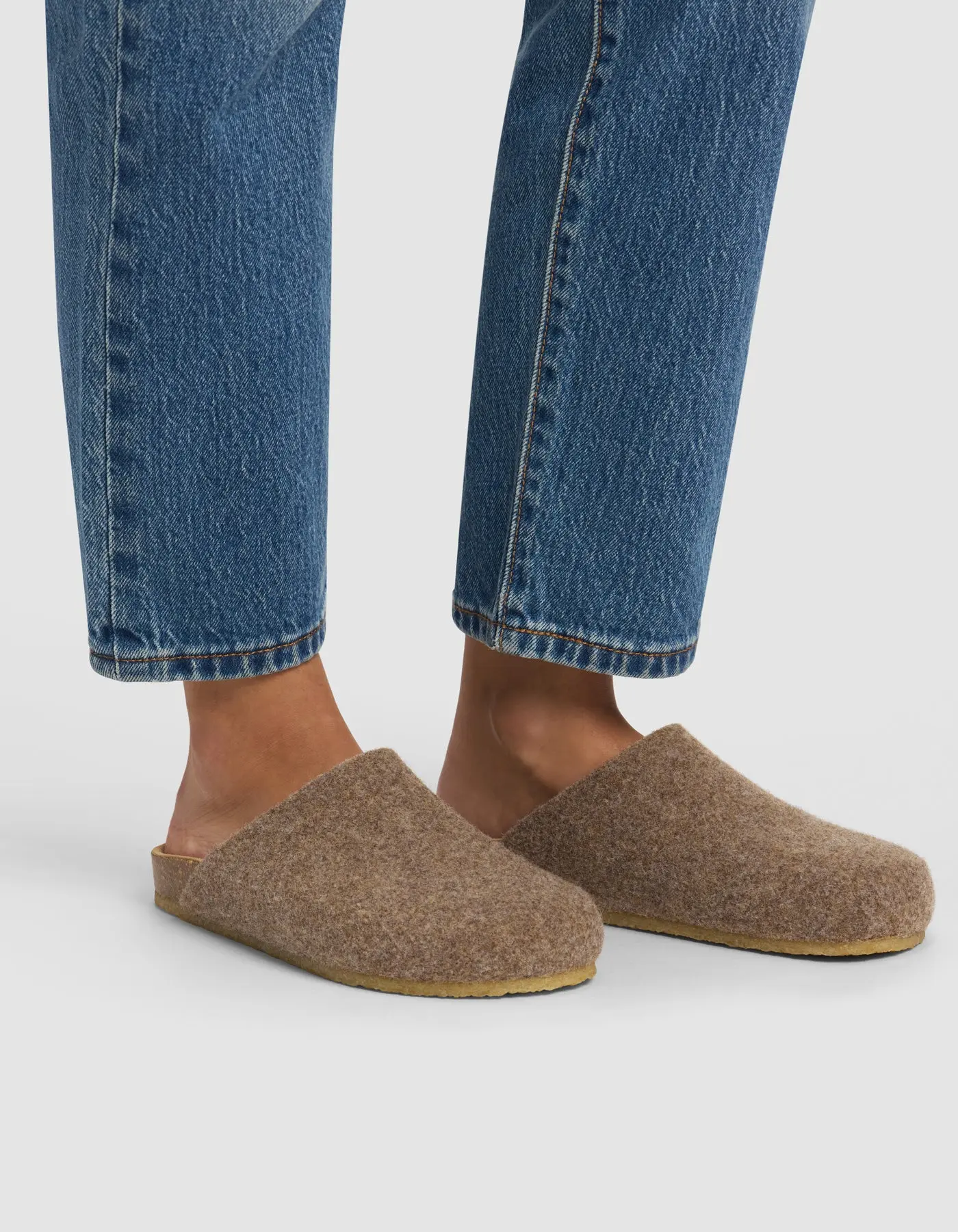 Lakehouse Clog | Unisex, Italian Wool Felt Upper, Cushioned Suede Footbed, Slip-On Style, Durable Crepe Rubber Outsole | Available in Multiple Sizes