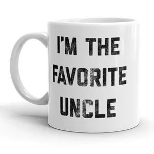 I'm The Favorite Uncle Coffee Mug Funny Family Brother Ceramic Cup - 11oz Funny Coffee Mugs Ceramic Printed Drinkware Cup