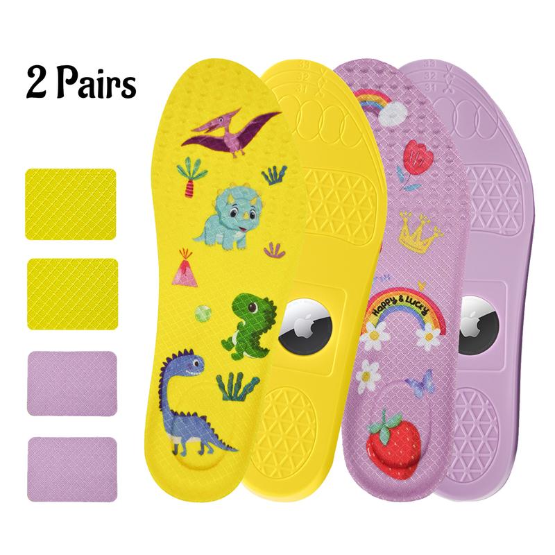 2026 Airtag Tracking Insoles for Kids Anti-lost Shoe For Toddlers Pad Comfortable Kids' Airtag Insoles - 2 Pairs Securely Hidden Holder Footwear Shoe Inserts for AirTag Tracking Device