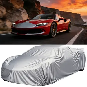 For Ferrari 296 GTB 2022 2023 2024 2025 2026 Full Car Cove Coupe Cover, Durable & Breathable 6-Layer Heavy-Duty Waterproof Indoor Outdoor Sun UV Protection Shields Against Rain Dust Snow Scratches Resistant Protector Protection Car Cover 4 Seasons