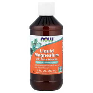 NOW Foods Liquid Magnesium with Trace Minerals, 8 fl oz (237 ml)