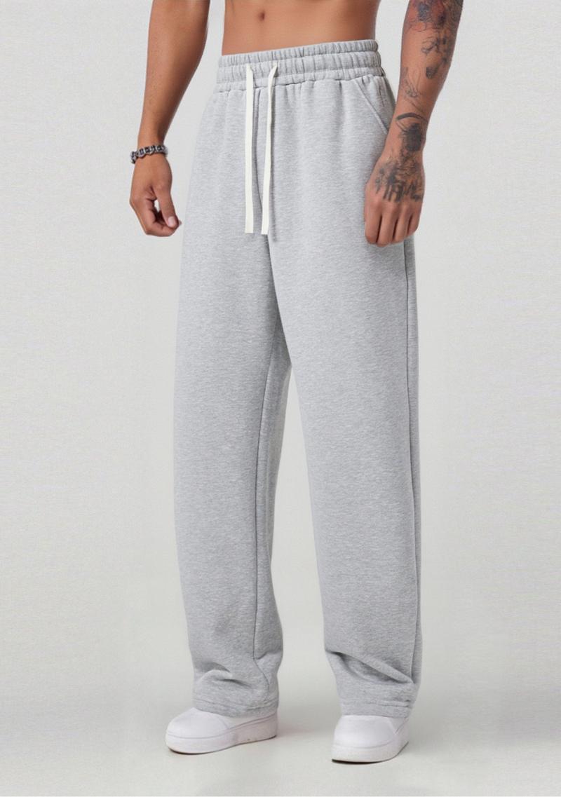 Clean Gent Men's Drawstring Waist Sports Sweatpants, Casual Regular Fit with Pockets, Classic Style Fashionable Comfortable Athletic Trousers Suitable for All Seasons, Men's Bottoms