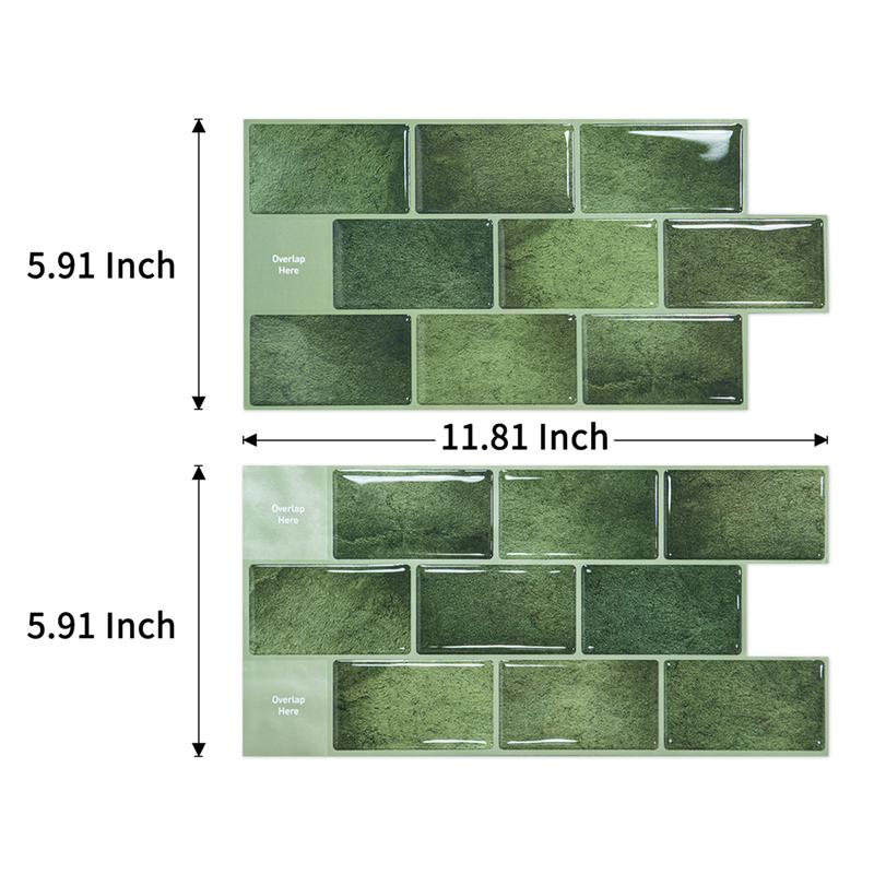 Art3d 20-Pack 12"x6" Peel & Stick Vinyl Subway Tile, Waterproof, Budget-Friendly & Rental-Friendly Nature Backsplash Wallpaper for Kitchen, Bathroom Art3d 20-Pack 12"x6" Peel & Stick Vinyl Subway Tile, Waterproof, Budget-Friendly & Rental-Friendly Nature Backsplash Wallpaper for Kitchen, Bathroom