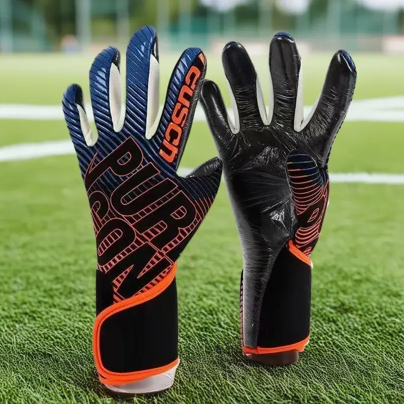 Latex Goalkeeper Gloves for Adults & Kids, Professional Goalie Training Gear with Wrist Support, Wear-Resistant with an Anti-Skid, Ultra-Sticky Grip, Goalie Goalkeeper Gloves, Soccer Goalkeeper Glove