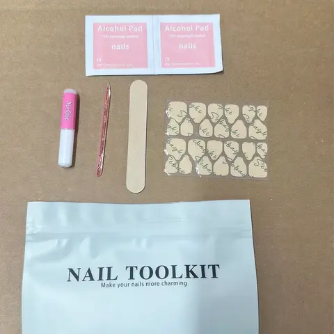 Younique Nails Lightweight Press-On Application Tool Kit, Nail Care Accessories Including Alcohol Pads, Essential Press-On Tools