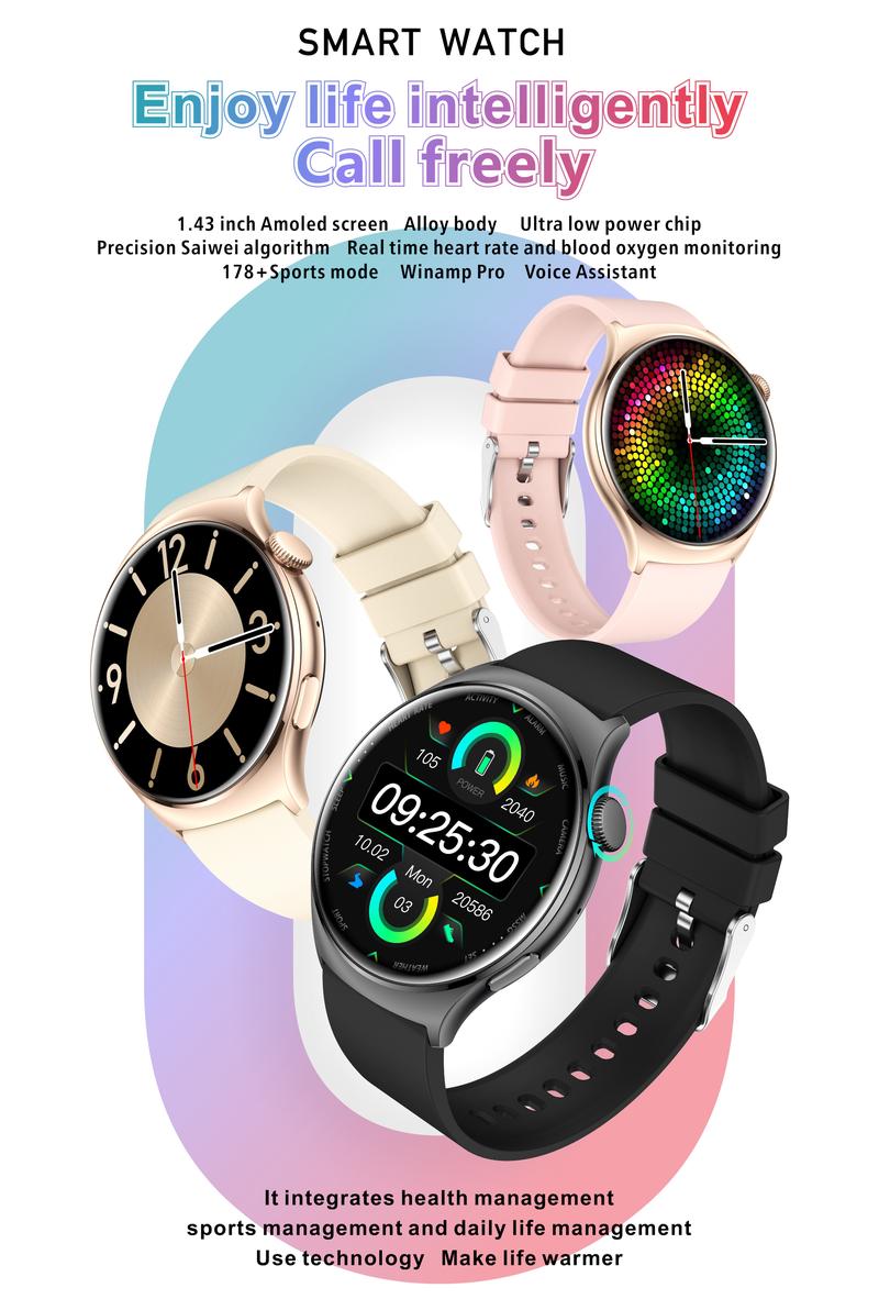 Aolon MarsR3 & GTR3 Smartwatch with a 1.43-inch AMOLED display, Always-On Display (AOD), running pace tracking, Bluetooth calling, and metal body. Aolon MarsR3 & GTR3 Smartwatch with a 1.43-inch AMOLED display, Always-On Display (AOD), running pace tracking, Bluetooth calling, and metal body.