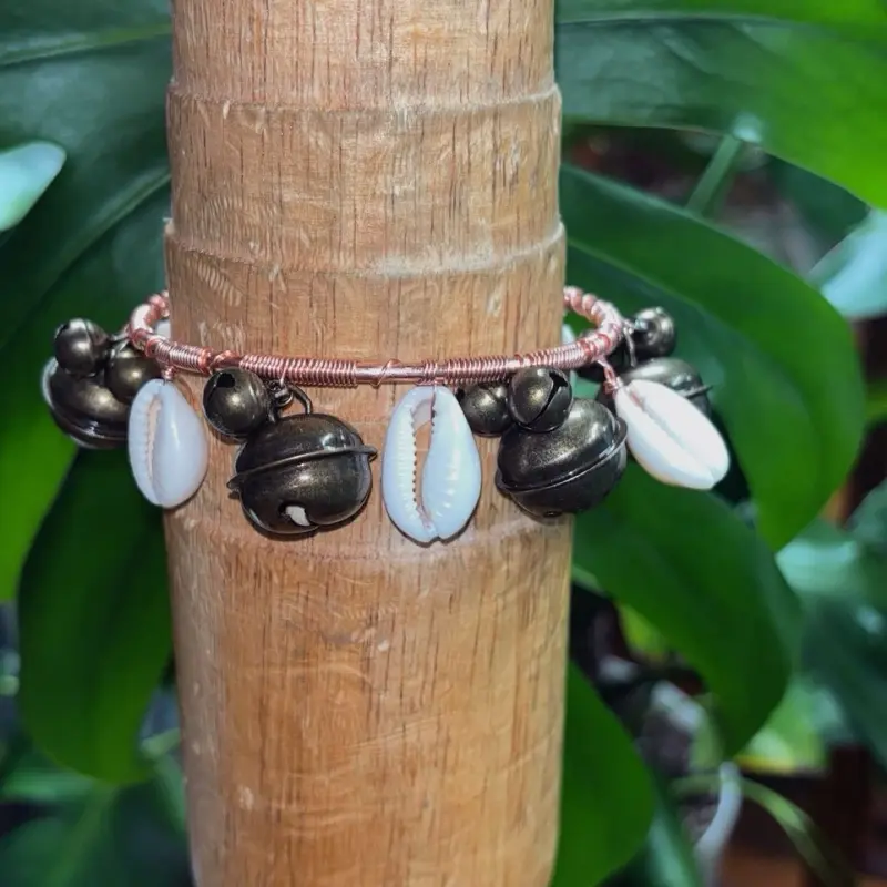 Handmade Copper Shells & Bells bracelet/anklet jewelry Handmade Copper Shells & Bells bracelet/anklet jewelry