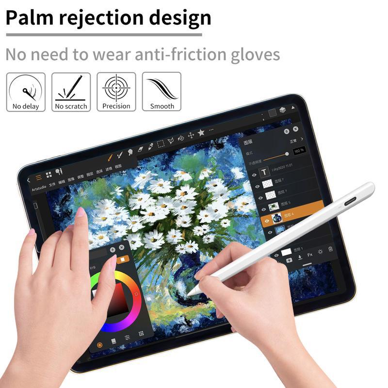 Stylus Pen for iPad Fast Charge with Palm Rejection Tilt Sensitivity Active Touch Screen Pencil Compatible with iPad 6/7/8/9/10 Pro12.9&11 Air3/4/5 Mini5/6 TikTokShopHolidayHaul