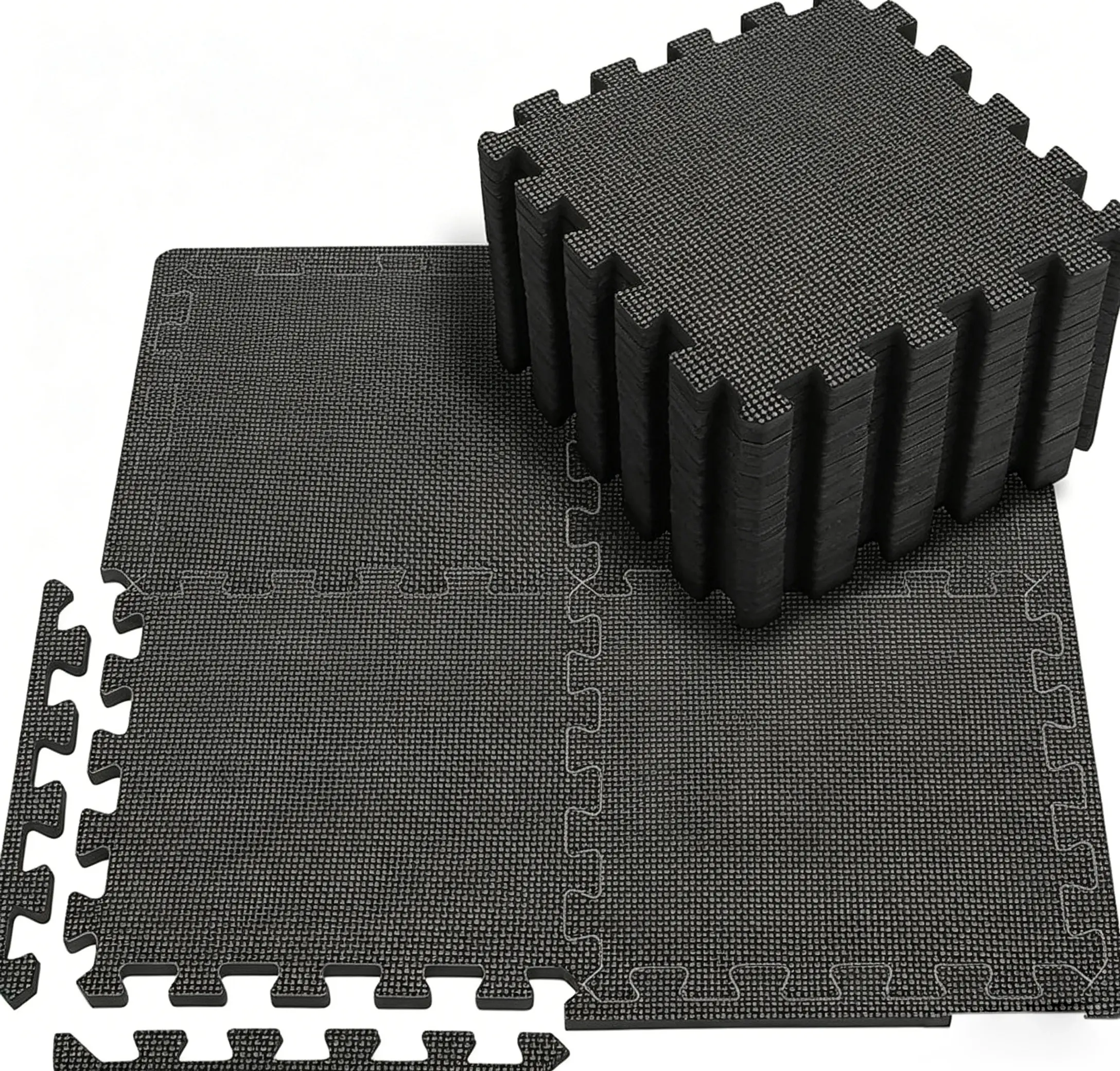 nterlocking Floor Mats,12.2'' × 12.2'' Play Workout Mat,Puzzle Exercise Mat With 24/36/48 EVA Foam Floor Tiles,Gym Flooring For Home Gym,Gym Floor Mat For Workout Equipment