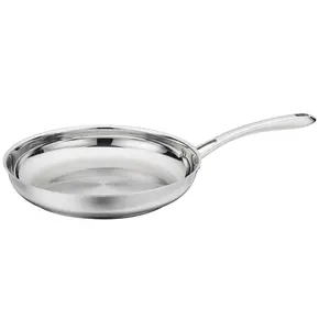 Cuisinart Classic 12" Stainless Steel Skillet - 8322-30: Oven & Broiler Safe, Dishwasher Safe, Induction Compatible