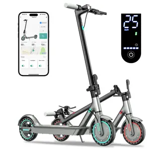 Foldable Electric Scooter, 350W Motor, 8.5-inch Solid Tires, 19 MPH Top Speed, Display Screen, 3 Speed Modes, Large Capacity Battery, Portable Design, Urban Commuting Scooter, Suitable for Adults