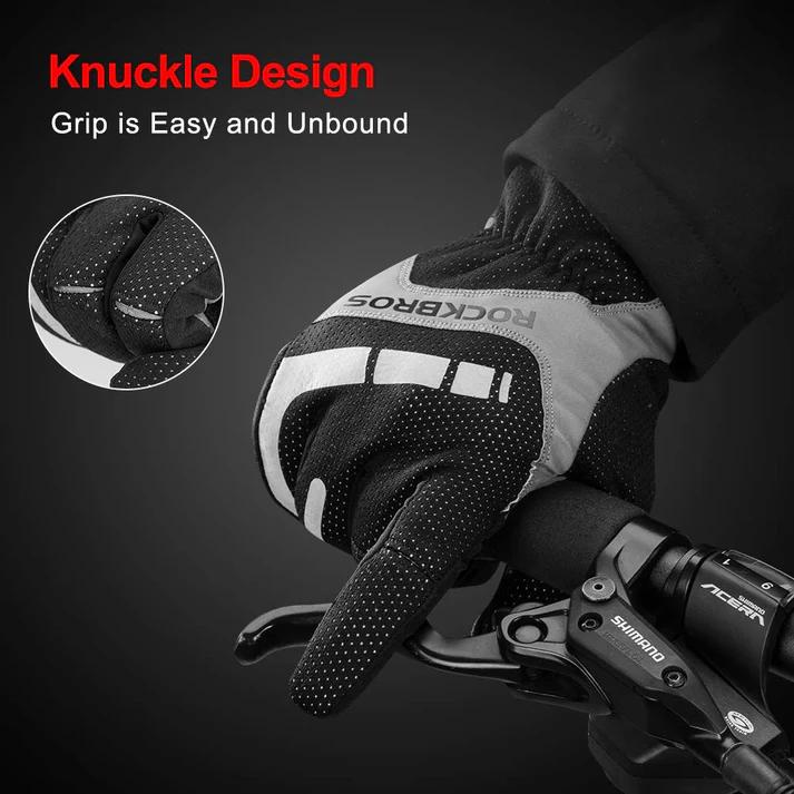 ROCKBROS Full Finger Cycling Gloves for Men, Motorcycle and Mountain Bike Gloves ROCKBROS Full Finger Cycling Gloves for Men, Motorcycle and Mountain Bike Gloves