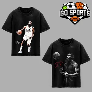 James Harden 'The Beard' [2Vers] For Cavs Nation Premium Washed Cotton T-Shirt (Made In US), J-Harden Hoop Fans Shirt, Game Day Outfits, Gift For Basketball Fans, The Land Basketball Graphic Tee