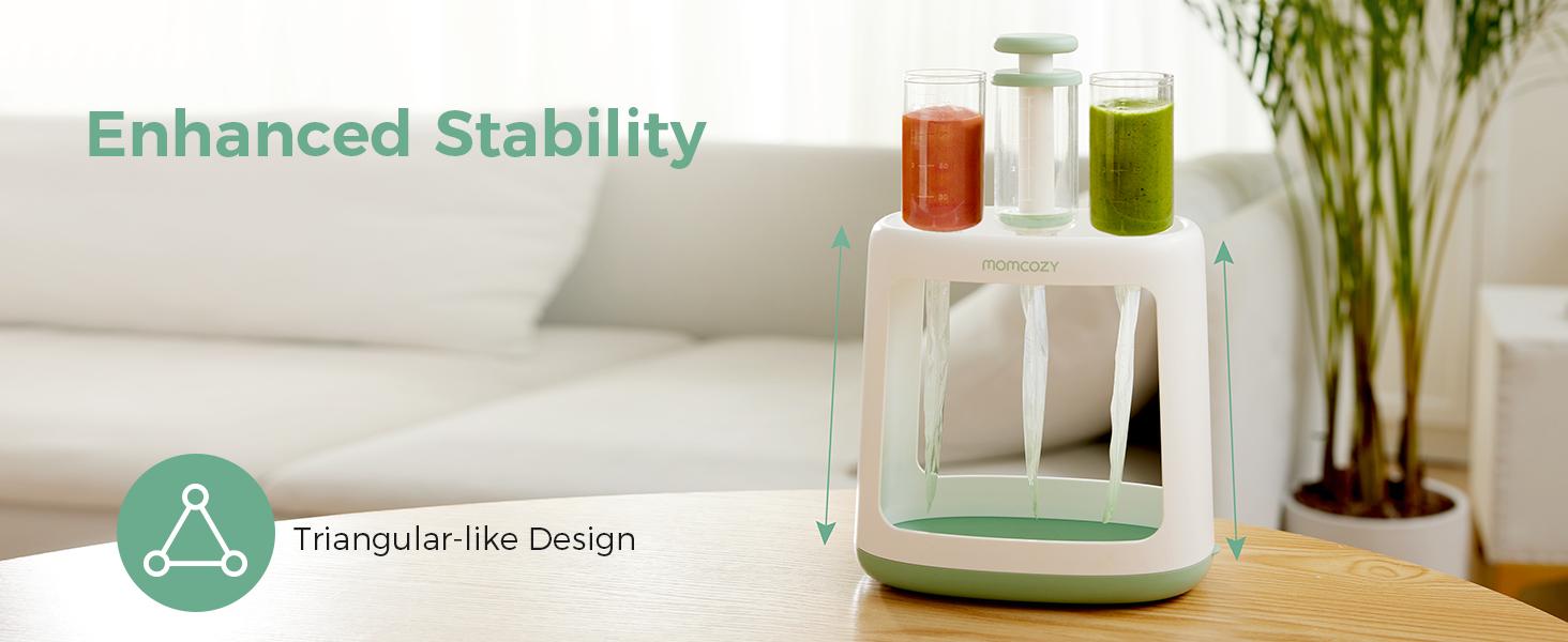 Momcozy Baby Food Maker for Puree Food Storage, Precise Capacity Squeeze Station, No Food Splashing,Baby Essentials, with 5pcs Reusable Storage Bags Momcozy Baby Food Maker for Puree Food Storage, Precise Capacity Squeeze Station, No Food Splashing,Baby Essentials, with 5pcs Reusable Storage Bags