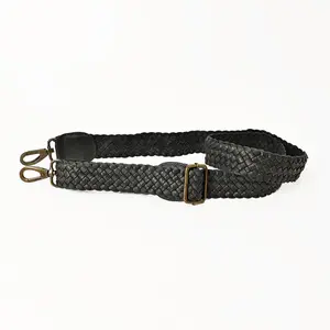 American Darling Bag Strap Handcrafted Braided Western Purse Replacement Strap with Antique Hooks 55in
