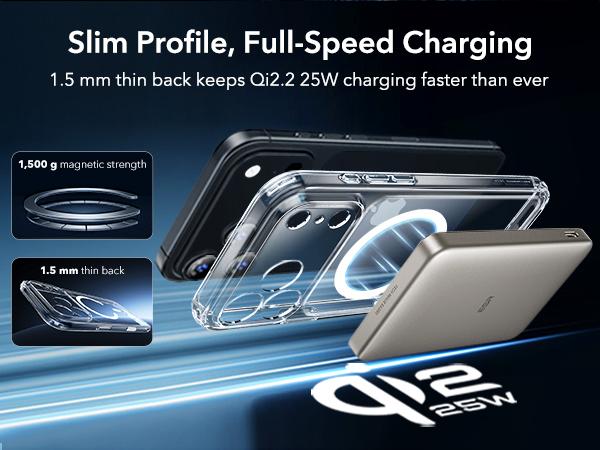 ESR for iPhone 17 Pro Max/Pro/Air Case, Camera Control, Compatible with MagSafe, Shockproof Military-Grade Protection, Magnetic Phone Case for Phone 2025, Classic Hybrid Case (HaloLock)