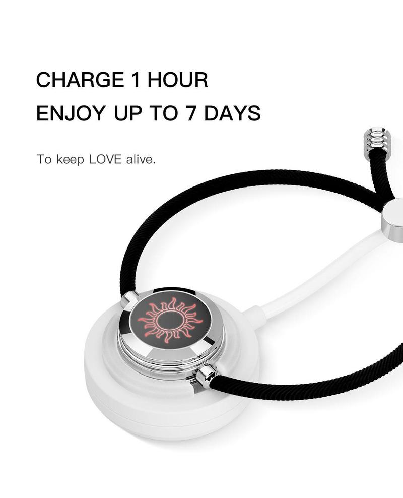 totwoo Long Distance Touch Bracelets with Sun&Moon Functional Love Connect Couple Gifts For Boyfriend or Girlfriend or your Family