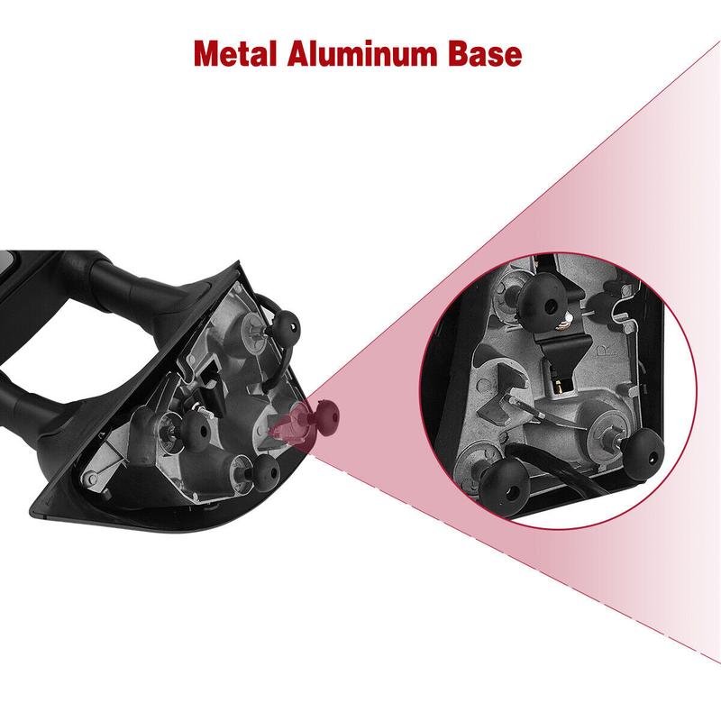 YITAMOTOR Tow Mirrors Compatible with 1999-2007 Ford F250 F350 F450 F550 Super Duty, 2001-2005 Ford Excursion Power Heated LED Signal Light Pair Car Accessories Set