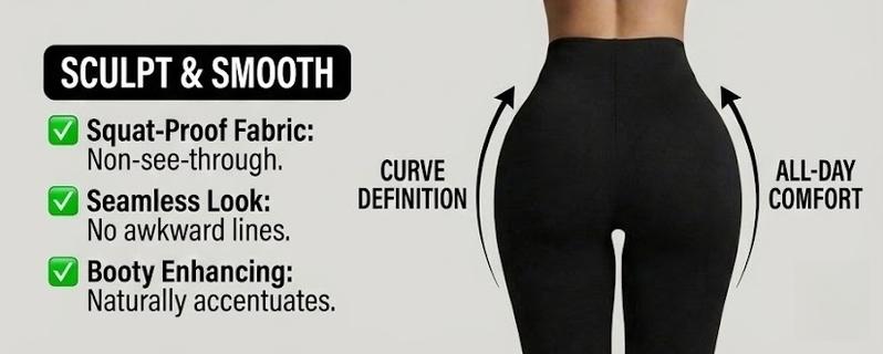 ChicCurve Shapewear Leggings for Women Tummy Control High Waisted Ultra Stretch Comfortable Fit