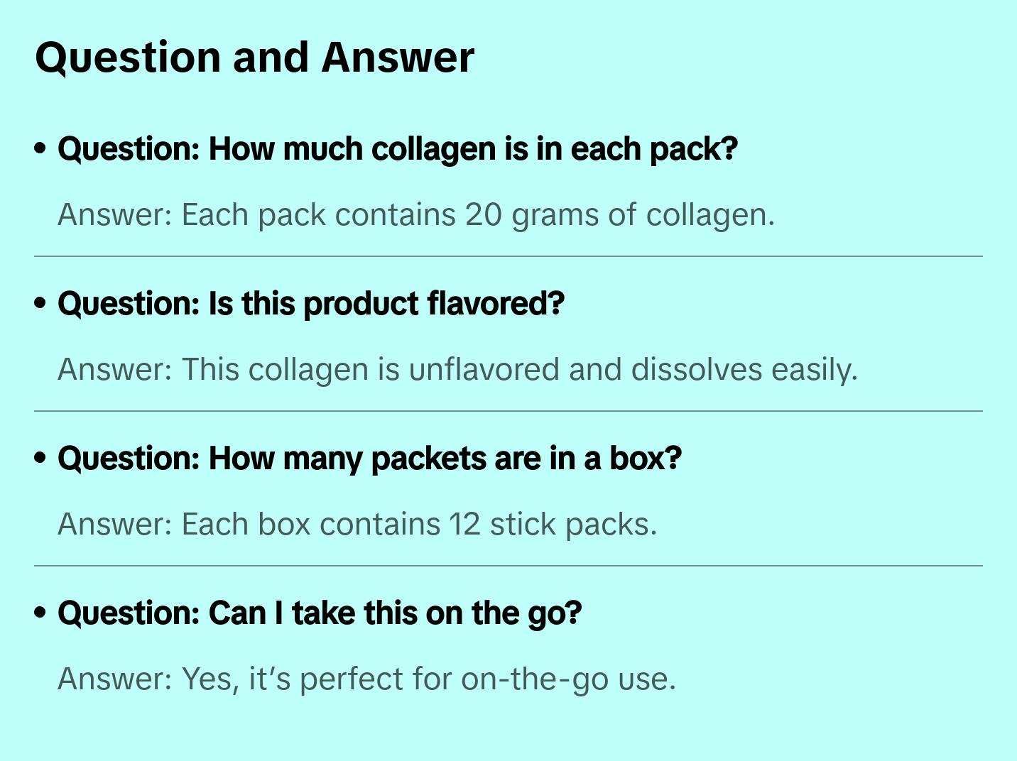 Further Food Grass-Fed Collagen Peptides 20g On-the-Go Packets Unflavored Supports Skin Joints Hair Nails Bones & Gut
