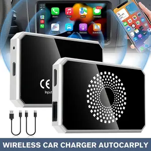 2026 NEW Wireless CarPlay Adapter 3-in-1 Magic Video Box, Stream YouTube TikTok, USB Dongle for OEM Wired Apple CarPlay & Android Auto, Not compatible with Tesla and BMW, not compatible with vehicles that have built-in wireless CarPlay