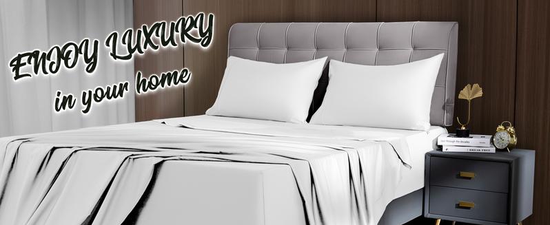 Sonoro Kate Cooling Bamboo Sheet Set- 4/6 Pieces Skin-friendly Hotel Bedding Set,Rayon Derived from Bamboo,Cooling&Breathable for Hot Sleepers Soft spring bed