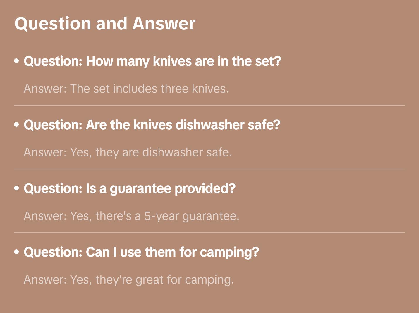 Zyliss 3 Piece knife set