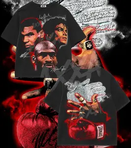 Mike Tyson Graphic T-Shirt Vintage Boxing Tee, Iron Mike Retro Fighter Shirt, Double Sided Streetwear Boxing Fan Tee, Graphic Tee