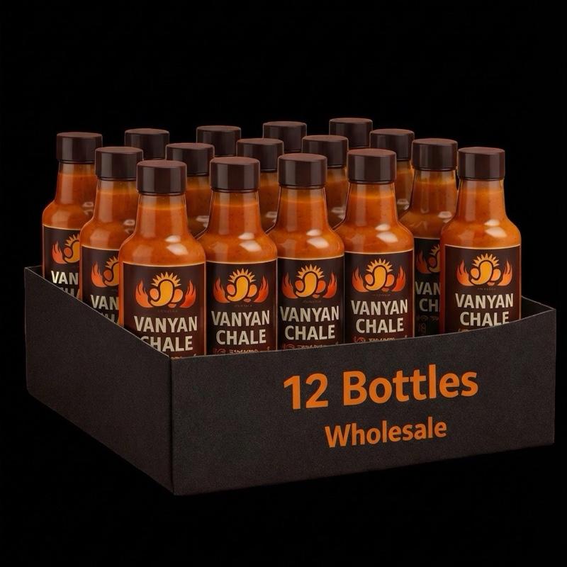 Vanyan Chale Pake 12 Hot Sauce Pepper - 12 Bottles of Spicy Flavor for Your Meals