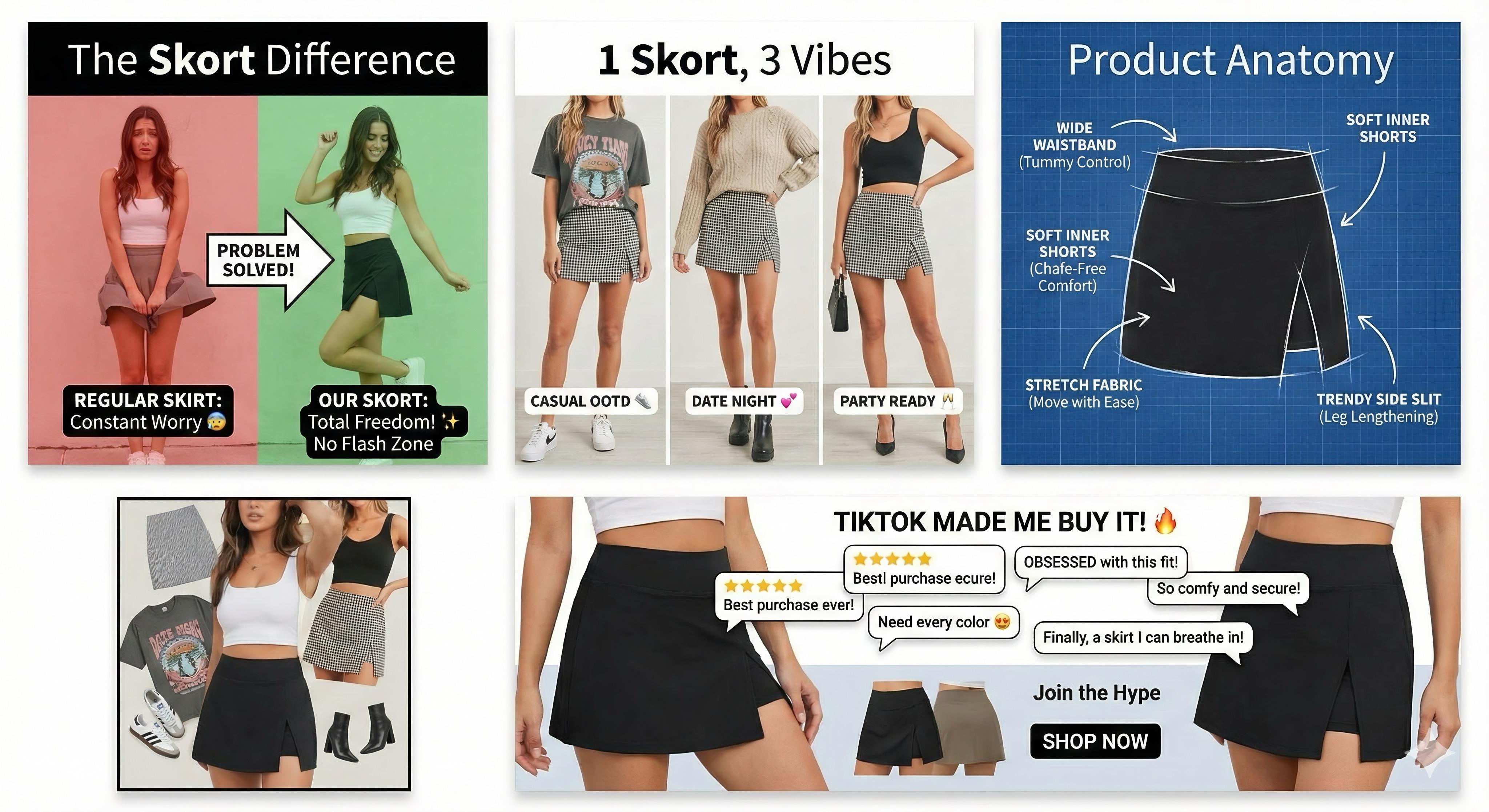 Curvy-faja Elegant Slit Shorts Skirt Women's Bottom Cute Elastic Flat Outdoor Style Suede with Front Split & Comfortable Performance Lined Short Perfect for Various Activities Neutral Tone Elastic Fabric Easy Wear Care