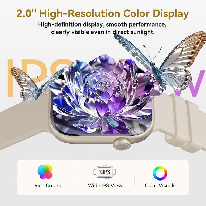 W&O 2025 Smart Watch for Women & Men, 100+ Sports Modes, Call Answering, Sleep Monitor, Fitness Tracker with Stylish Design Wearable Monitoring W&O 2025 Smart Watch for Women & Men, 100+ Sports Modes, Call Answering, Sleep Monitor, Fitness Tracker with Stylish Design Wearable Monitoring