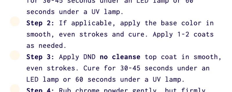 DND Chrome Powder Effect White Silk